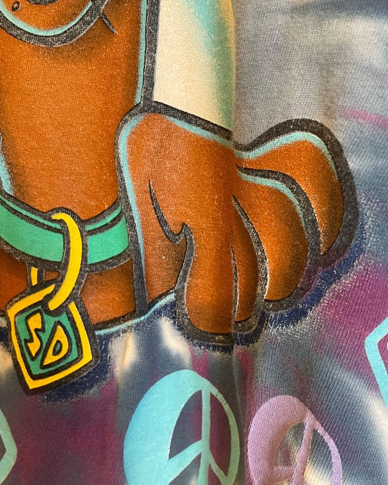 スクービー・ドゥー タイダイTシャツ ディテール