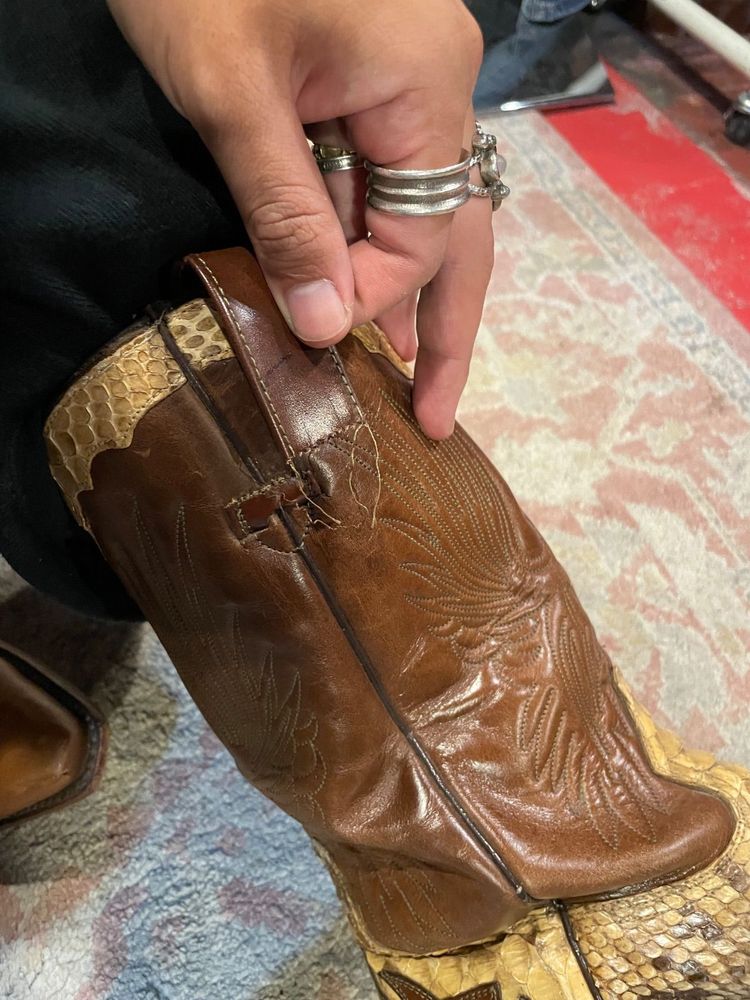 Adams Boots ウエスタンブーツ ディテール