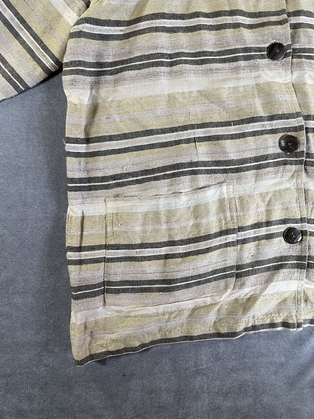 CHICO'S DESIGN シルクのボーダージャケット 7