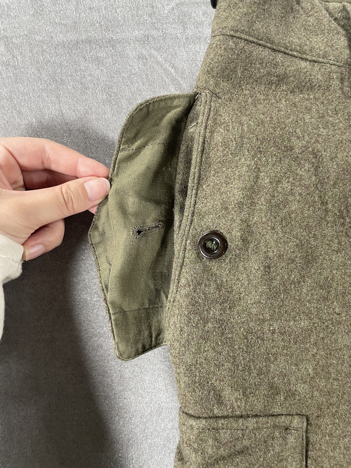 1950〜60年代頃 西ドイツ軍 ウールカーゴパンツ オリーブドラブ ミリタリー メンズ 8