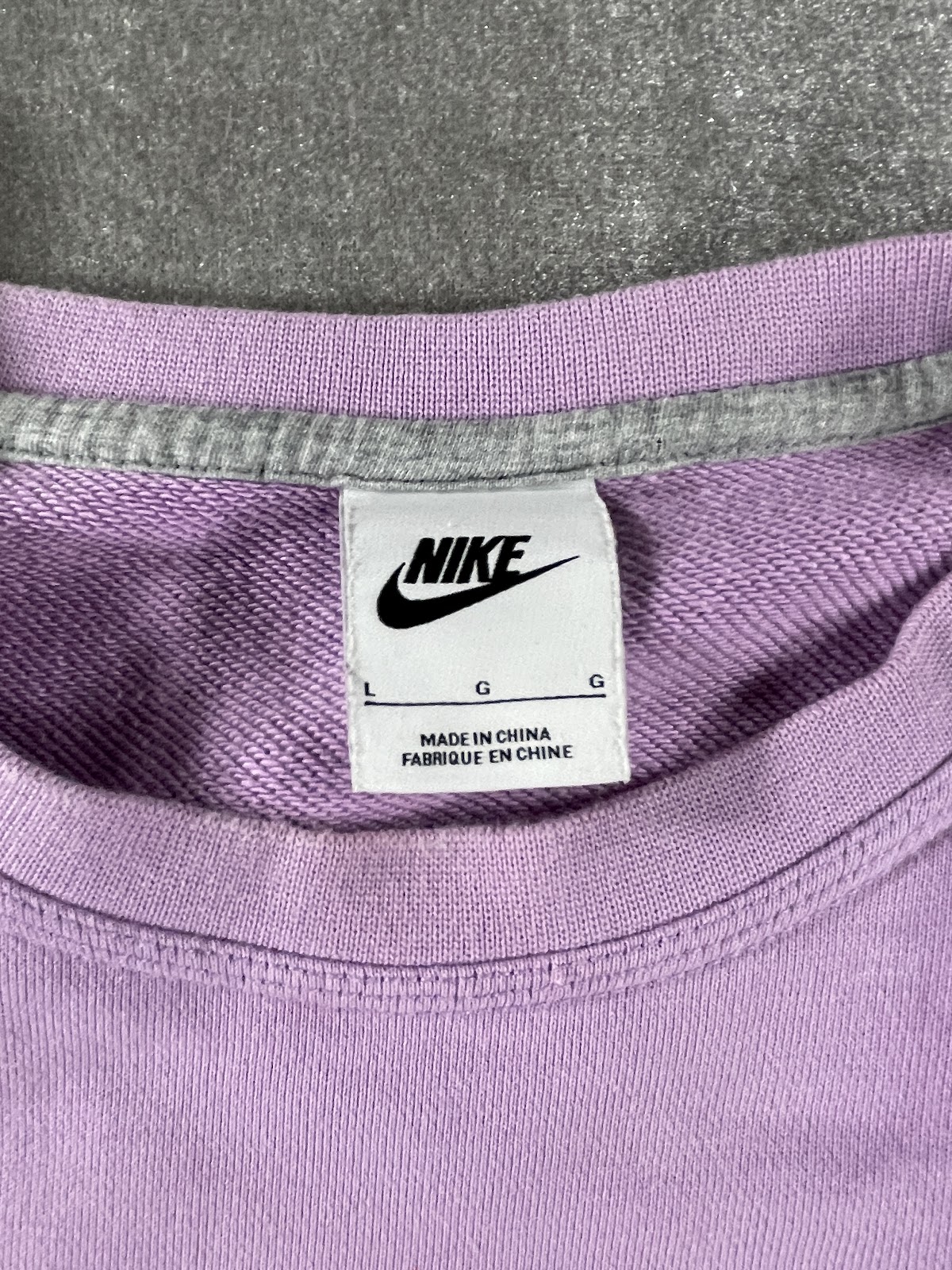 NIKE スター スウェット ラベンダー×レッド 2000年代頃 メンズ 5