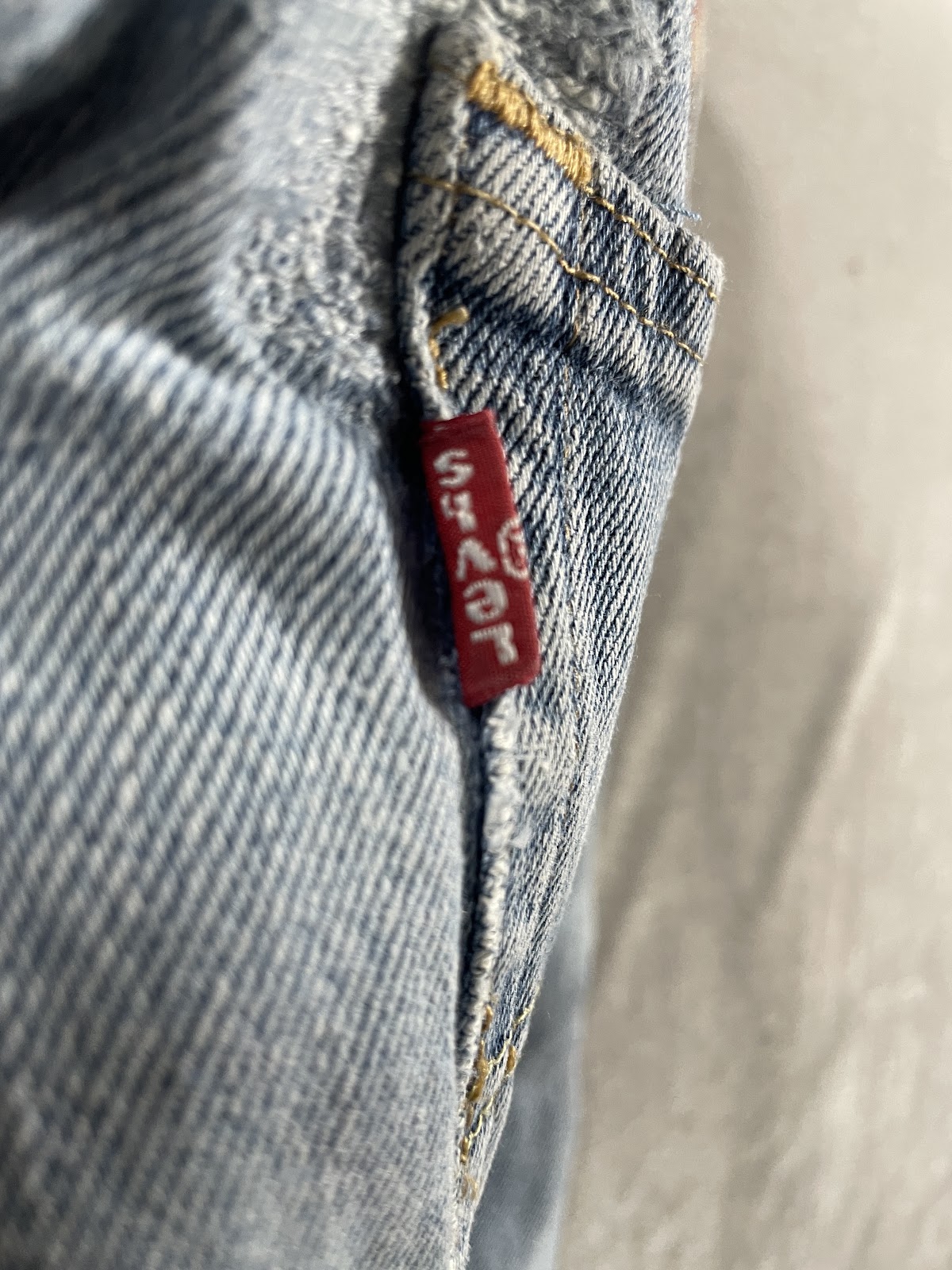 Levi's 517 ブーツカット カスタムプリントデニム ライトインディゴ W32 メンズ 6