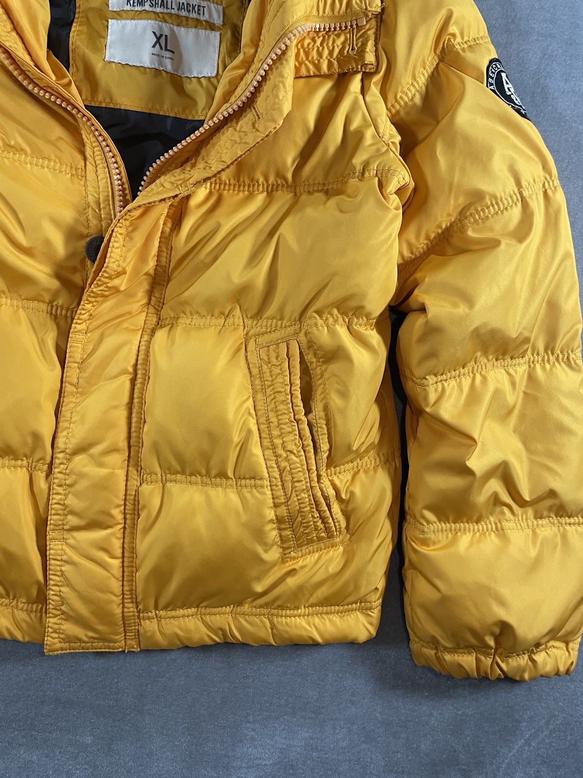 Abercrombie & Fitch KEMPSHALL ダウンジャケット マスタードイエロー XL メンズ 6
