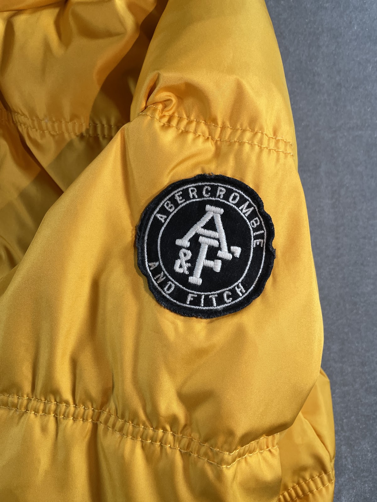 Abercrombie & Fitch KEMPSHALL ダウンジャケット マスタードイエロー XL メンズ 9