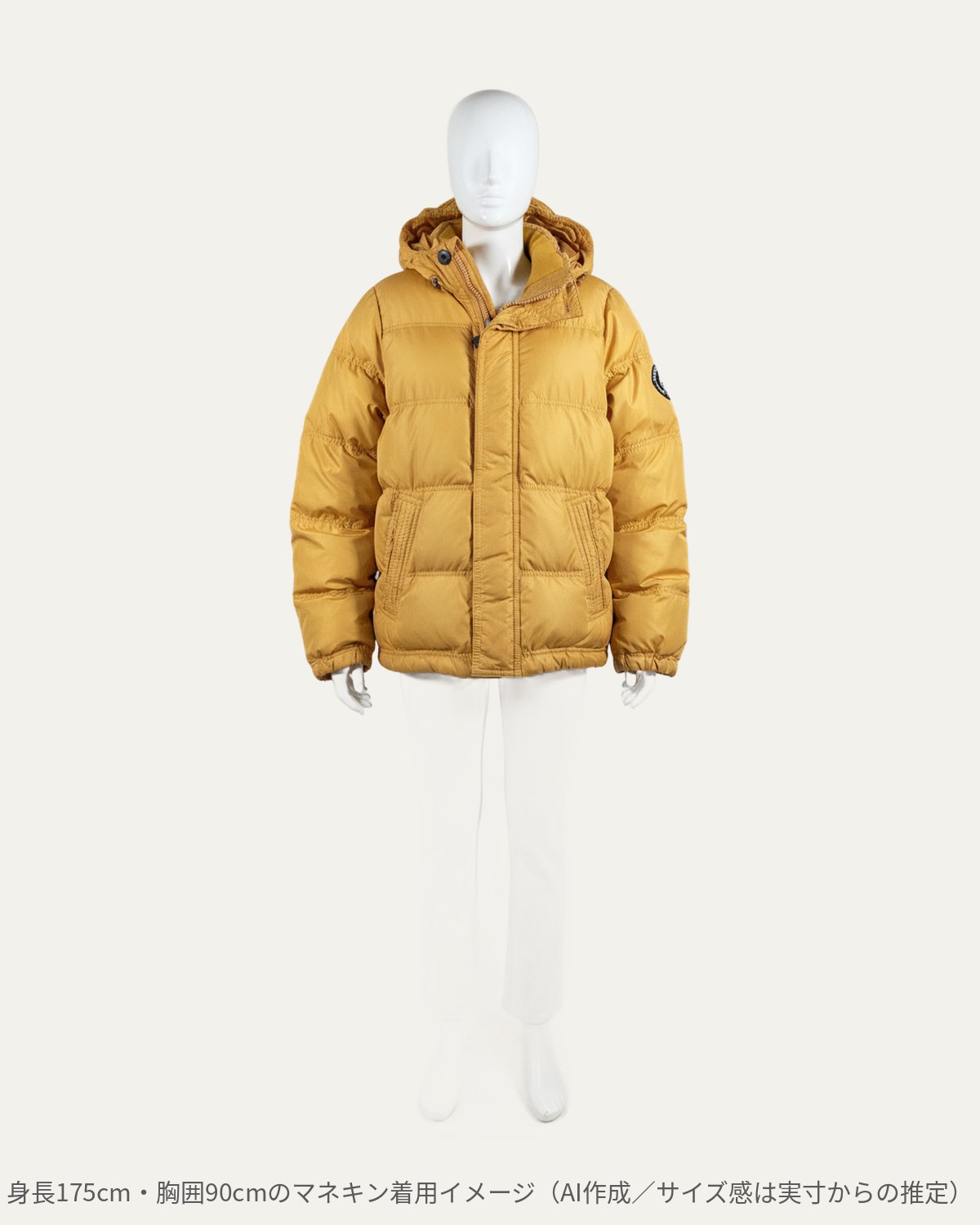 Abercrombie & Fitch KEMPSHALL ダウンジャケット マスタードイエロー XL メンズ 2